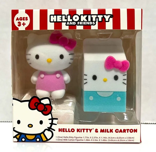 Hello Kitty and Friends Figurine Set - Hello Kitty & Milk Carton