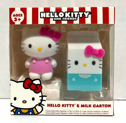 Hello Kitty and Friends Figurine Set - Hello Kitty & Milk Carton