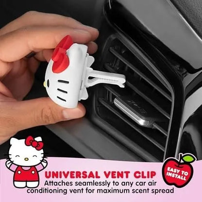 Hello Kitty Car Vent Clip Air Freshener with Tropical Fruit Scent