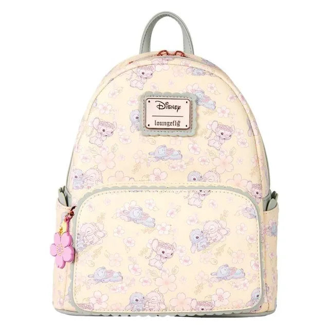 Loungefly x Stitch & Angel Cherry Blossom All-Over Print Mini Backpack (Limited Edition)