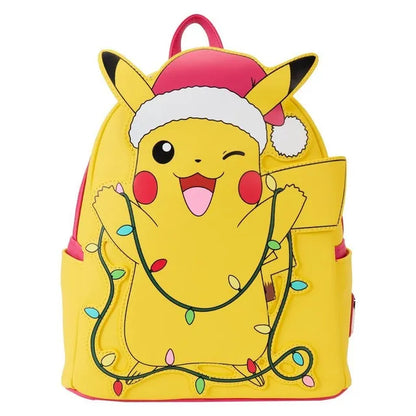 Loungefly x Pokemon Santa Pikachu String Lights Rechargeable Light Up Mini Backpack