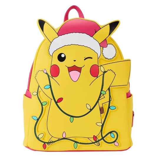 Loungefly x Pokemon Santa Pikachu String Lights Rechargeable Light Up Mini Backpack