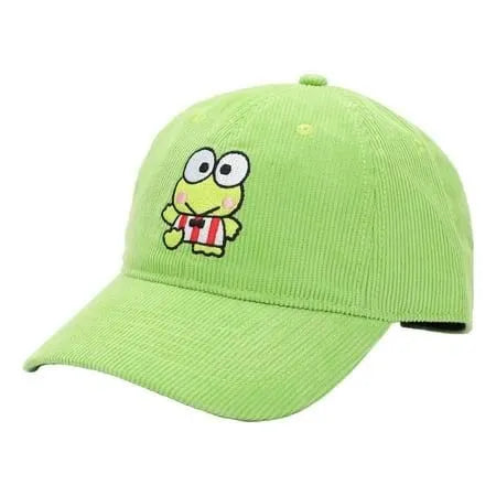 Keroppi Adjustable Corduroy Baseball Hat