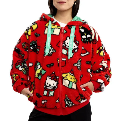 Loungefly x Sanrio Winter Wonderland Zip Hooded Sweatshirt (Size Medium)