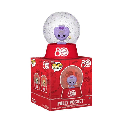 Mattel 80th Anniversary-RETRO TOYS POLLY POCKET Vinyl Figure Glitter Mini Snow Globe