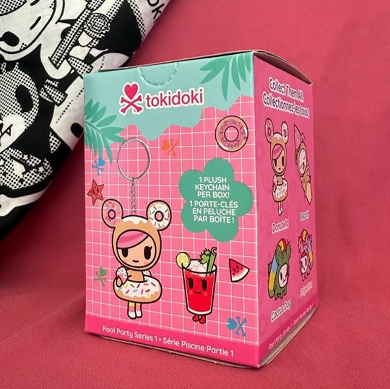 Tokidoki Pool Party Series 1 Plush Keychain Blind Box