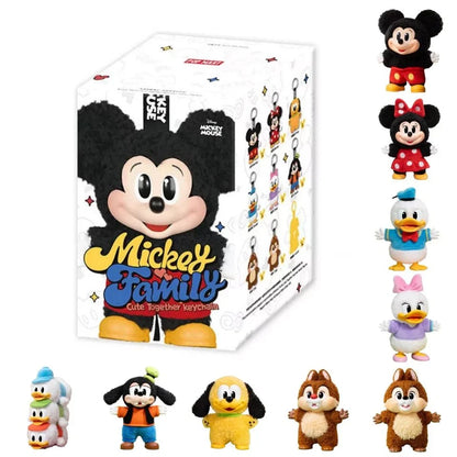 POPMART MICKEY FAMILY Cute Together Keychain Series Blind Box