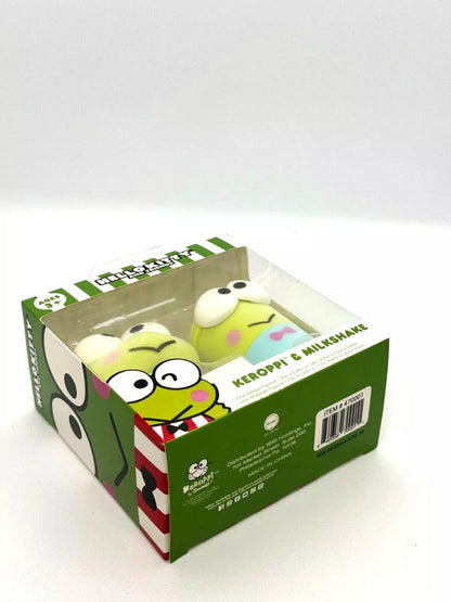 Sanrio Hello Kitty & Friends Keroppi & Milkshake Figurine Set (Flocked)