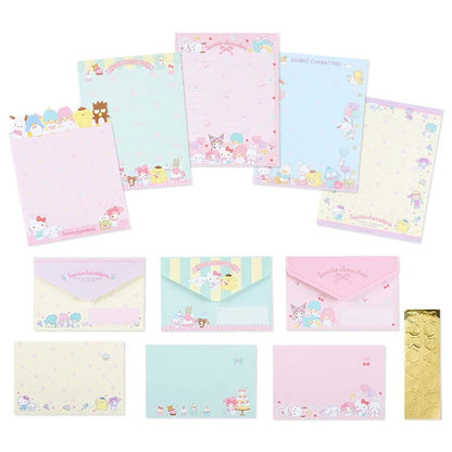 Sanrio Original Sanrio Characters Letter Set. Made in Japan